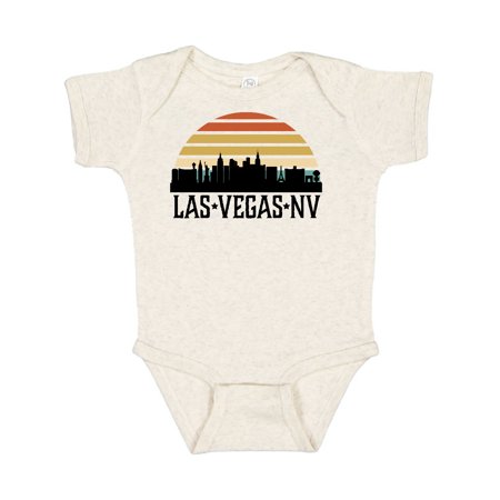 Inktastic Las Vegas Nevada Skyline Retro Gift Baby Boy or Baby Girl Bodysuit