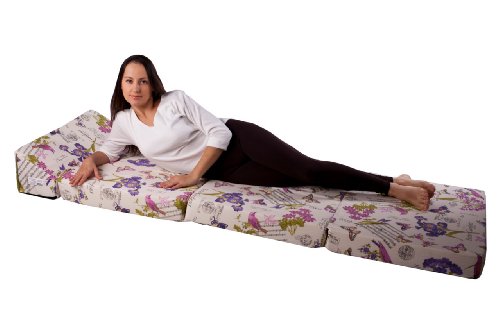 Schlafsessel Klappmatratze Gästebett Bettsessel Schlafsofa Faltmatratze Matratze (Dunkelbraun-1021) thumbnail