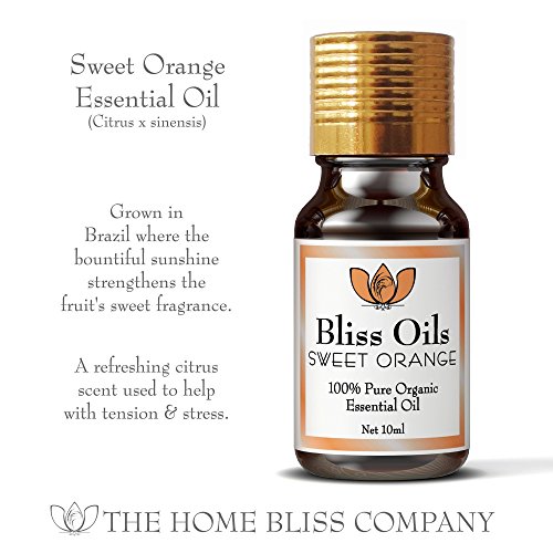 Bliss Oils Top 4 Organic Essential Oils 100% Pure & Natural Gift Set Includes Organic Eucalyptus, Lavender, Sweet Orange & Lemongrass Oil in 4 thumbnail
