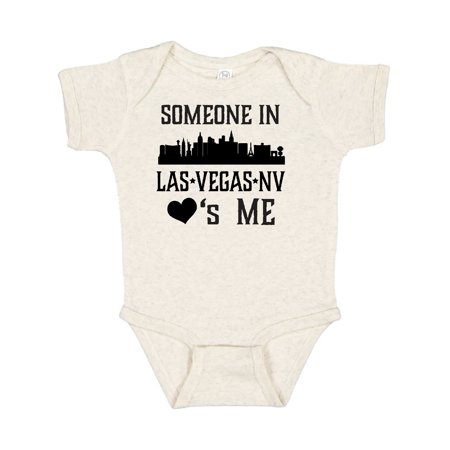 Inktastic Las Vegas Nevada Someone Loves Me Skyline Gift Baby Boy or Baby Girl Bodysuit