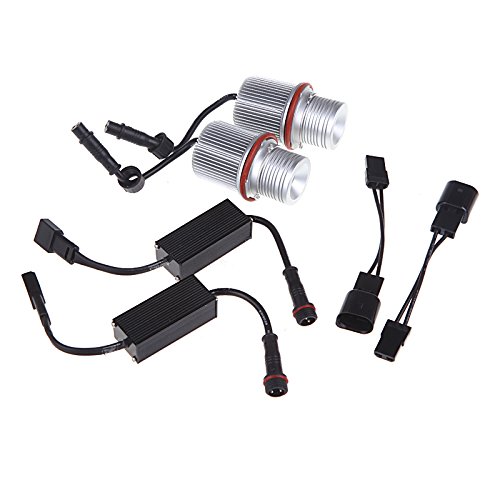 2pcs 2*40W Bridgelux 3535 LED Angel Eyes LED Marker Lights Lamp Bulb Car Light Source for BMW E39 E53 E64 BMW 1/5/6/7 Series X3 thumbnail