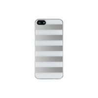 QDOS QD-7540-WMS Schutzhülle Für Apple iPhone 5/5S Streifen Weiß Und Spiegel