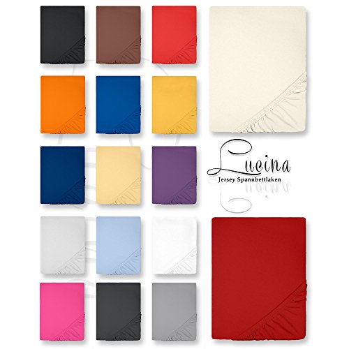 Topper Spannbettlaken Jersey Baumwolle | Viele Farben Alle Größen | Spannbetttuch Für Boxspringbetten-Topper | 180 X 200 Bis 200 X 200 thumbnail