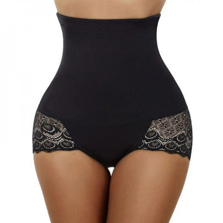 MEROTABLE Womens High Waist Trainer Body Shaper Panties Tummy Control Shapewear Black XS