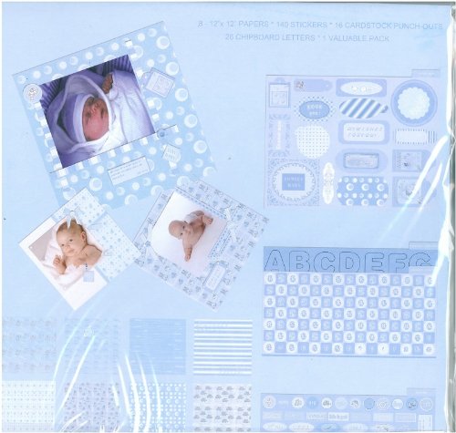 Scrapbooking-Set Gross Baby Blau 1021