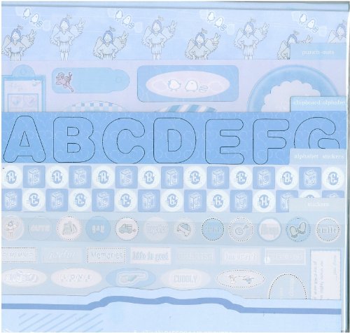 Scrapbooking-Set Gross Baby Blau 1021 thumbnail