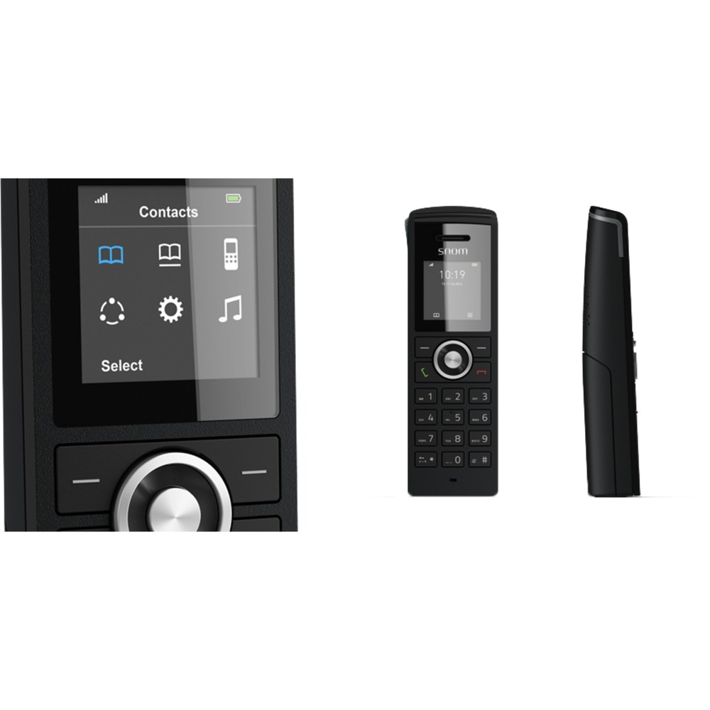 SNOM M25 DECT Cordless Standard Handset  Configurable to M300 and M700 Basestations  Speakerpho