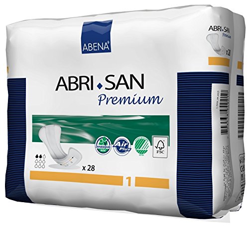 Abena, Bladder Control Pad Abri-San Premium 9 Inch Length Light Absorbency Fluff / Polymer Core Level 1 Adu, Count of 280
