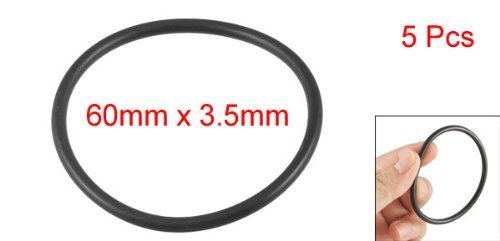 5 Stück 60 Mm X 3,5 Mm X 53mm Flexible Gummi-O-Ring-Dichtung Waschmaschine Schwarz