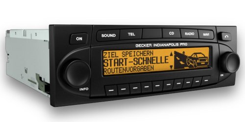 Becker Indianapolis Pro 7950 Navigationssystem Mit CD-Tuner Gelb