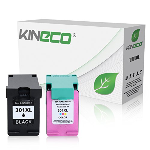 2 Kineco Tintenpatronen Kompatibel Zu HP 301XL 301 XL Für HP Deskjet 2540, Envy 4500 E-All-in-One, Deskjet 1510, OfficeJet 4630, Deskjet 1010, Envy 5