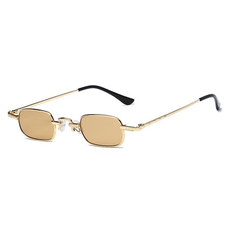 Women S Sunglasses Square Sunglasses Women S Fashion Net Red Glasses 9303 D Gold Frame Tea Pieces Polarized Sunglasses Lightweight Metal Frame Sun Pro