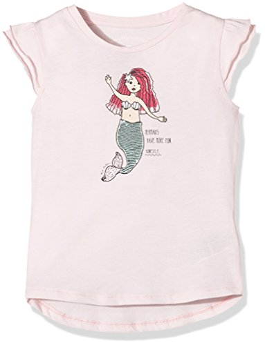TOM TAILOR Kids Mädchen T-Shirt Tee with Sequin Mermaid, Rosa (Pale Lilac 5513), 122 (Herstellergröße: 116/122)