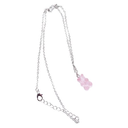 Top Deals Cute Colorful Bear Gummy Necklace Korean Clavicle Chain Korean Version Female Noble Temperament Pendant