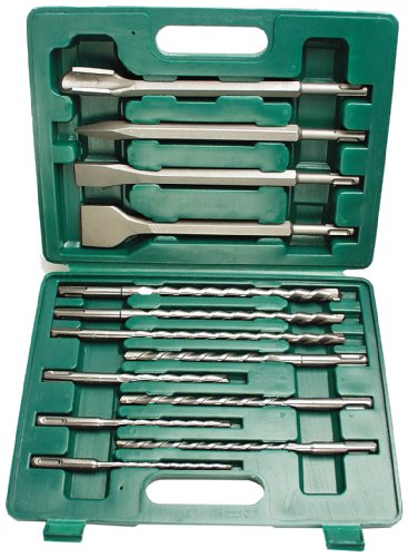 BrÃ¼der Mannesmann 13 Piece Drill Bit and Chisel Set with Case SDS-Plus 12588