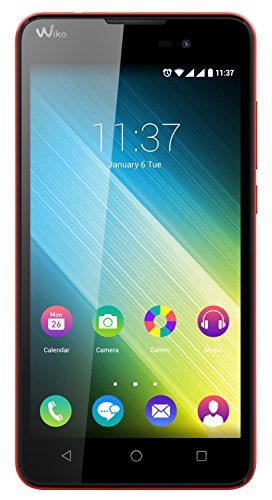 Wiko 9545 Lenny 2 Smartphone (12,4 Cm (5 Zoll) IPS-Display, 1,3 GHz Quad-Core Prozessor, 8GB Interner Speicher, 1GB RAM, Android 5.1 Lollipop) Koralle thumbnail