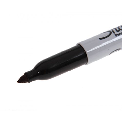 Sharpie Twin Tip Permanent Marker 0.5mm and 0.7mm Line Black Pack 12 - thumbnail