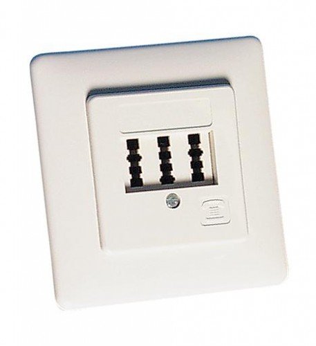Rutenbeck 10210204 TAE Phone Socket Flush Mount NFN Pure White