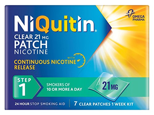 Niquitin 21mg Clear 24 Hour 21 Patches X8 14 Patches X5 7 Patches X3