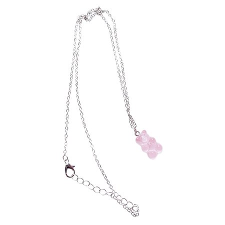 Cute Colorful Bear Gummy Necklace Korean Clavicle Chain Female Pendant