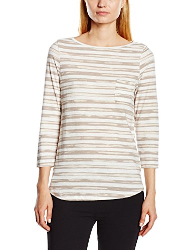 Cartoon Damen T-Shirt 8532/7210, Gr. 42, Mehrfarbig (Rock Ridge 9112/ Grey and Wgite Striped) thumbnail