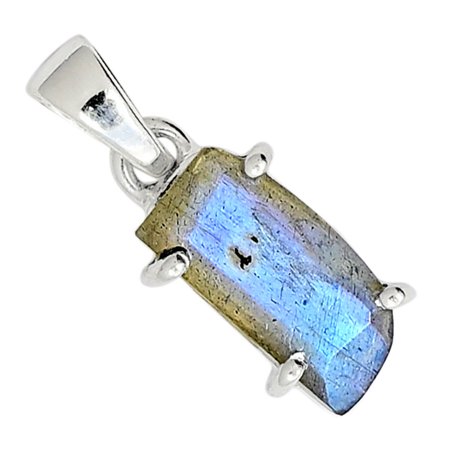 Labradorite 925 Sterling Silver Pendant Jewelry ALLP-5674
