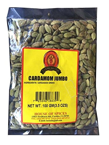 Laxmi Green Cardamom - 100 Gm (3.5 Oz)