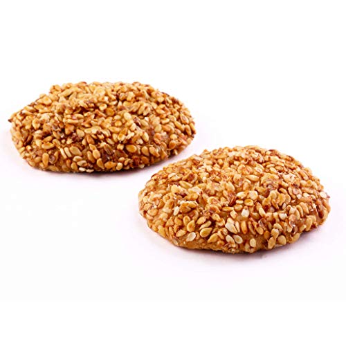 Zalatimo Sweets Since 1860, 100% All-Natural Sesame & Butter Shortbread Cookies, Square Metal Gift Tin, Slightly Sweet Cookies with No Preservatives, thumbnail