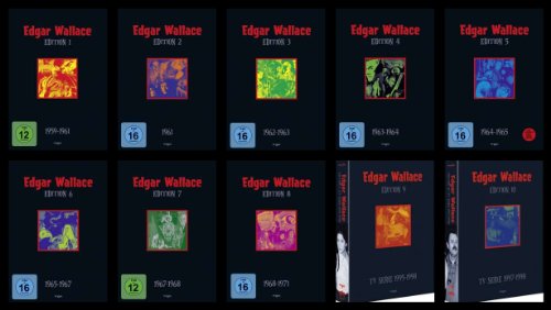 EDGAR WALLACE - Box 01 02 03 04 05 06 07 08 09 10 Complete Collection 41 DVD German Grusel Filme EDITION
