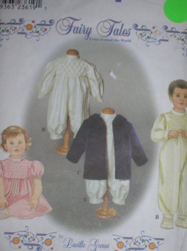 Simplicity 9021 Babies' Dress, Romper and Jacket, Smocking, Embroidery, Sizes XXS Thru L