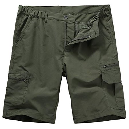 Toomett Men S Outdoor Lightweight Quick Dry Hiking Shorts Sports Casual Golf Work Tactical Cargo Shorts (6222 Army Green 40)