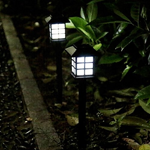Solar Pathway Lights, NOT HOME® LED Rechargeable Path Landscape Lights for Outdoor Garden Courtyard Lighting-Easy Installation-Weather and Water Resi