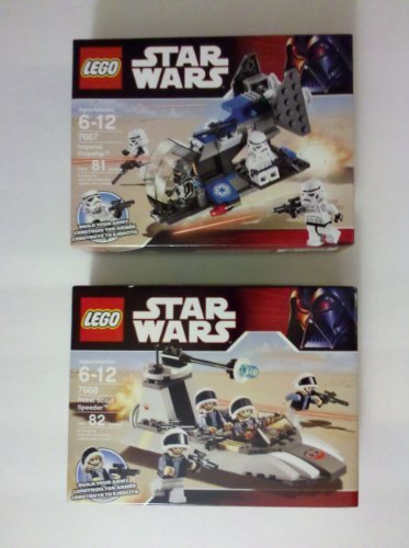 Lego Star Wars 7667 Imperial Dropship and 7668 Rebel Scout Speeder by LEGO