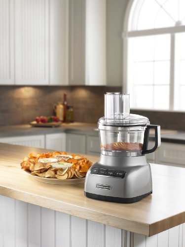 KitchenAid KFP0711CU 7 Cup Food Processor, Contour Silver