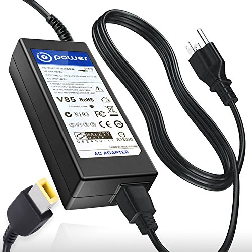 T-Power 20V 65W Ac Dc Adapter for Lenovo ThinkPad X1 Carbon 3448 Series Lenovo Thinkpad X1 Carbon Win 8 3460 Series LAPTOP Ultrabook Replacement Super thumbnail