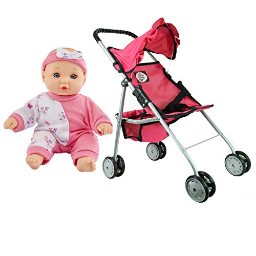 First Doll Stroller for Kids - Pink thumbnail