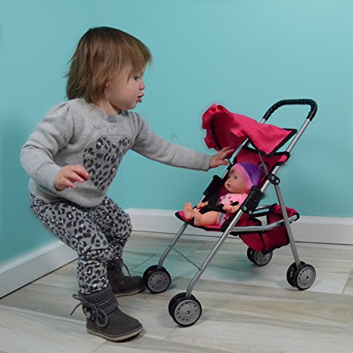 First Doll Stroller for Kids - Pink thumbnail