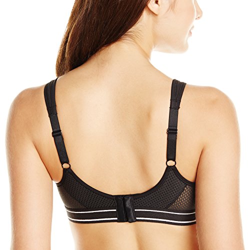 Amoena Bra: Low-Impact Sports Bra 2654, Women's, Size: 34 AA, Black