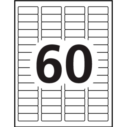 Avery Easy Peel Address Labels (7668) - 600 Clear Labels thumbnail