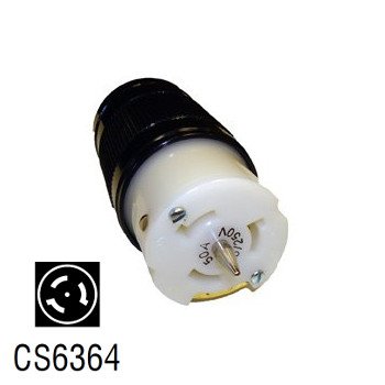 Generac 6331 50-Amp 125/250V 4-Wire Locking Female Connector