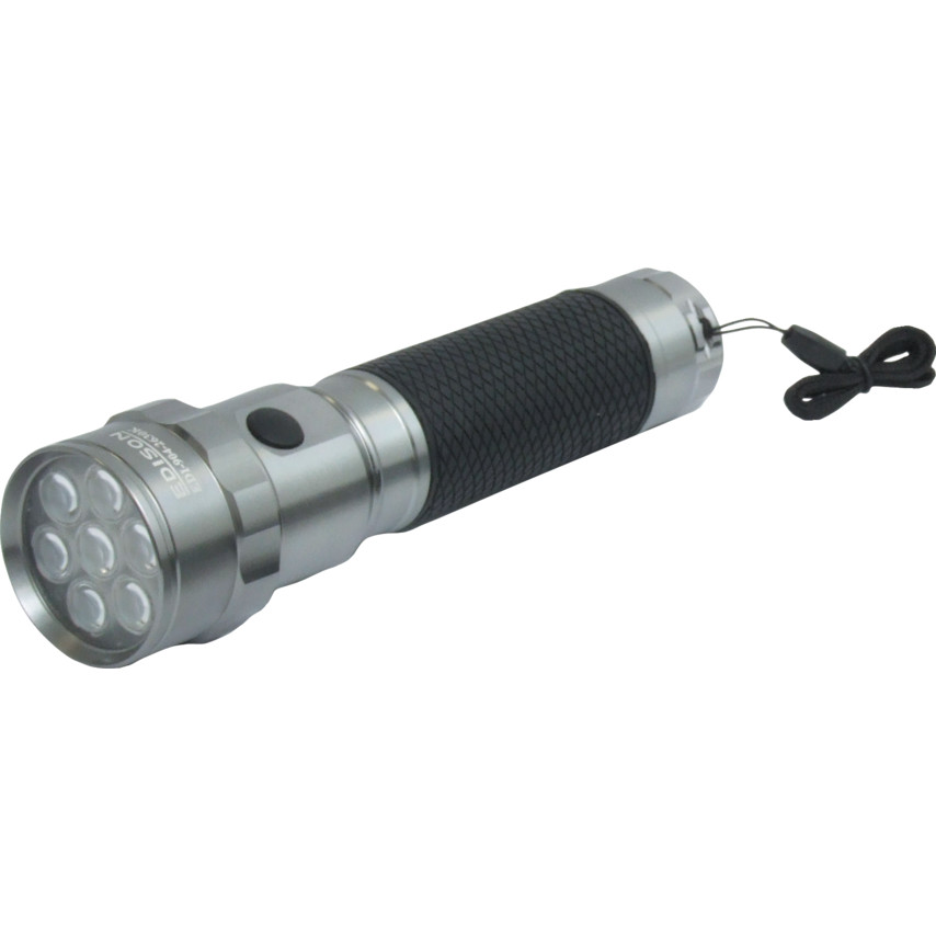 Edison 7 LED Aluminium Soft Grip Torch - 2 X D