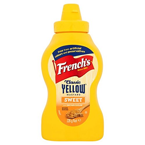 French's Classic Yellow Mustard Sweet with Brown Sugar 226g (Pack of 4)