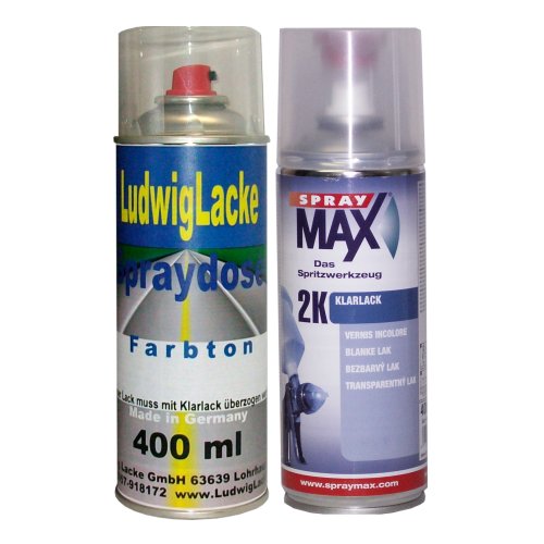 Premium Spray Paint Set for VW LH5S Irischblau Colour Code or 9545 Year of Manufacture 2005 - 2008 Universal * 2 Lacquer Aerosol Spray Cans in a 