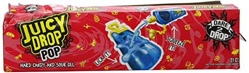 Juicy Drop Pop Variety Pack  Assorted Flavors Sweet Lollipops with Sour Liquid Candy  0.92 Oz  21 Count thumbnail