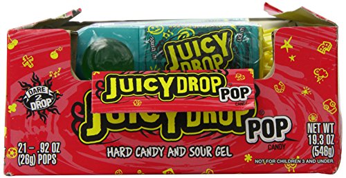 Juicy Drop Pop Variety Pack  Assorted Flavors Sweet Lollipops with Sour Liquid Candy  0.92 Oz  21 Count thumbnail