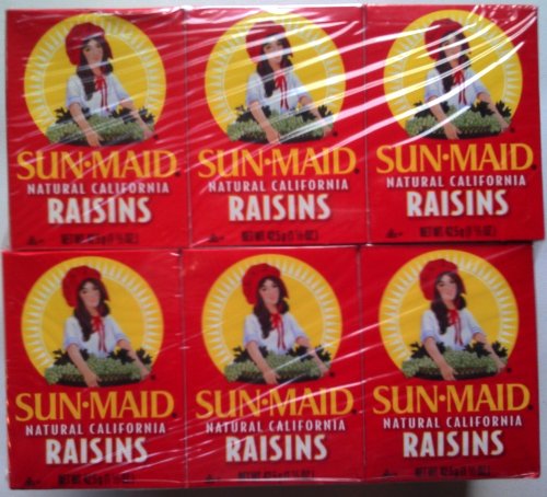 Sun Maid Raisins Cartons - 24 X 42.5gm