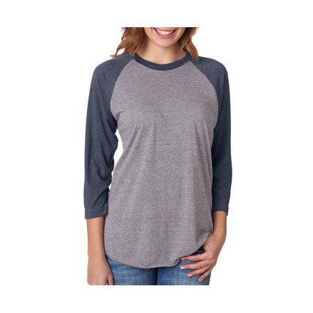 Next Level Active Apparel Unisex Tri-Blend 3/4-Sleeve Raglan - 6051