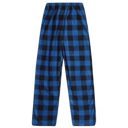 Prince of Sleep Plush Pants - Fleece PJs for Boys 45702-1A-4 (5-6 Years  Buffalo Plaid Blue Micro Fleece)