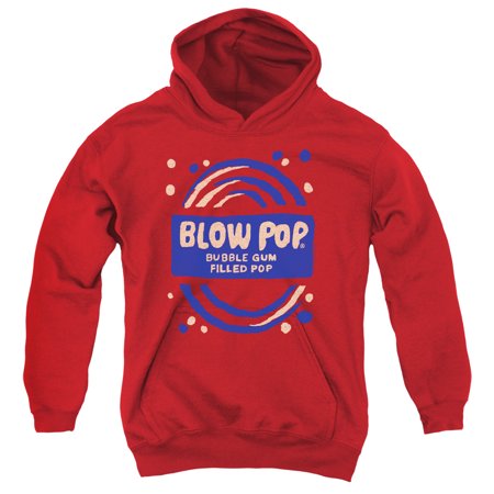 Tootsie Roll Blow Pop Rough Youth Pullover Hoodie Sweatshirt Red
