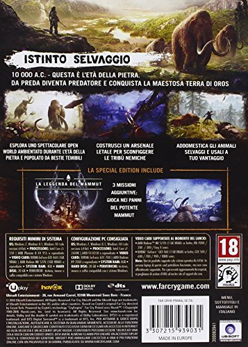Ubisoft Far Cry Primal Special Edition, PC - Video Games (PC, PC, Physical Media, Shooter, Ubisoft, RP (Rating Pending), ITA) thumbnail